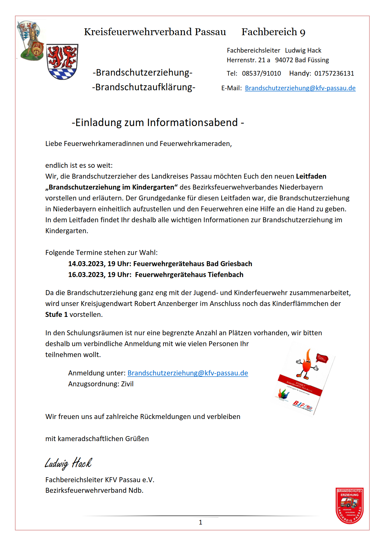 bse einladung vorstellung be ordner