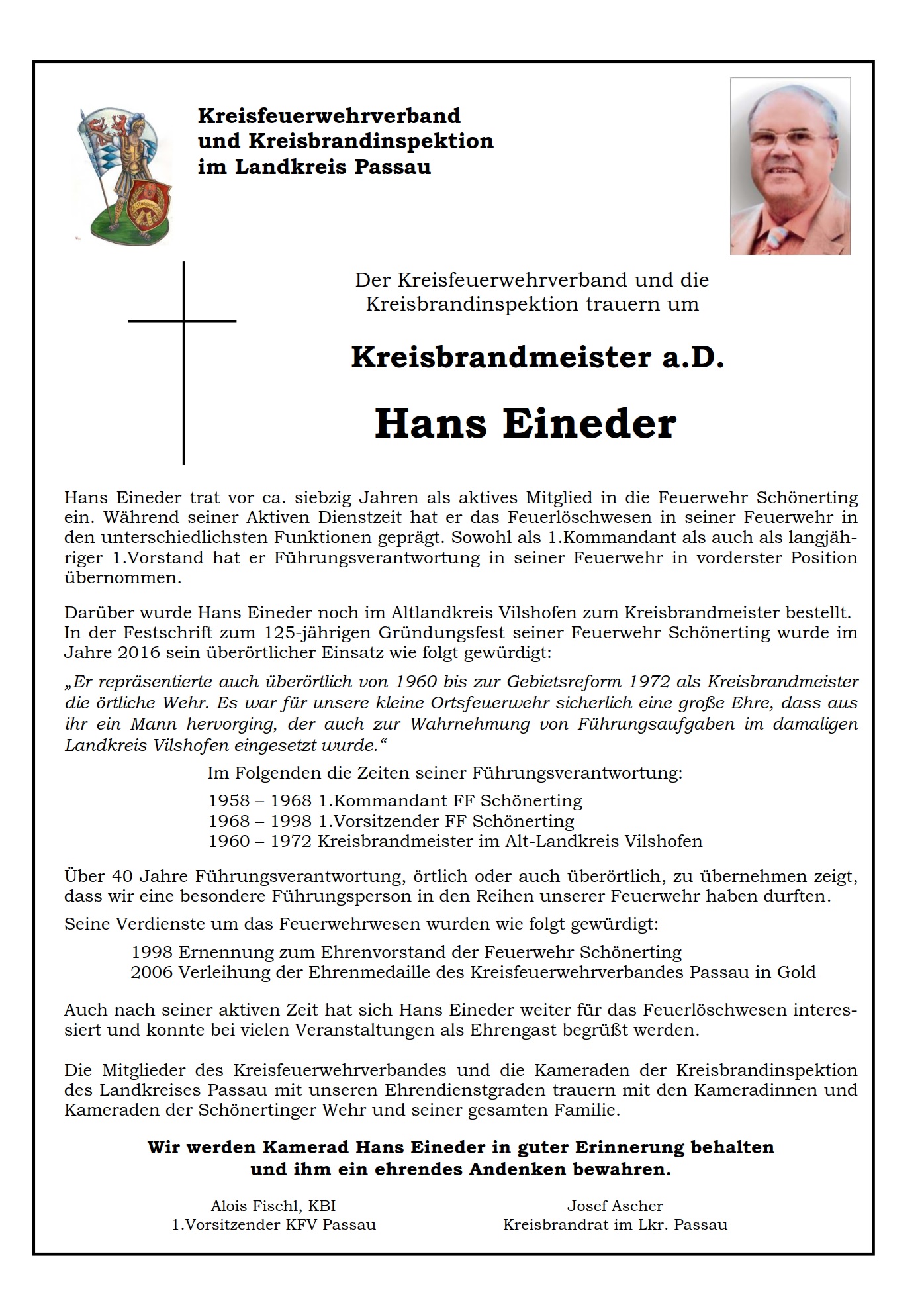 kfv nachruf hans eineder
